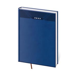 Týždenný diář B5 2022 Print Classic - modrá