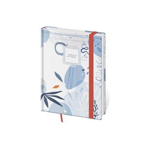 Týždenný diár B6 2022 Vario s gumičkou - Bluestyle