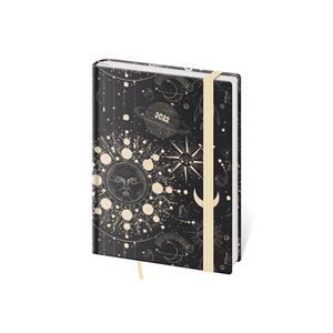 Týždenný diár B6 2022 Vario s gumičkou - Cosmos