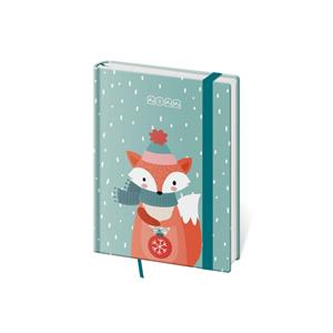 Týždenný diár B6 2022 Vario s gumičkou - Fox