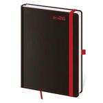 Týždenný diár B6 2026 Black Red