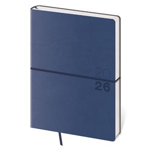 Týždenný diár B6 2026 Flexio - tmavo modrá