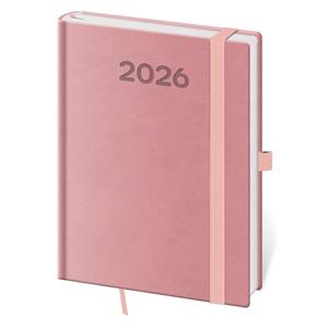 Týždenný diár B6 2026 Print Pop - ružová