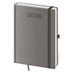 Týždenný diár B6 2026 Print Pop - šedá