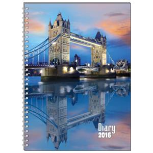 Týždenný diár vreckový 2016 Egon lamino - Londýn