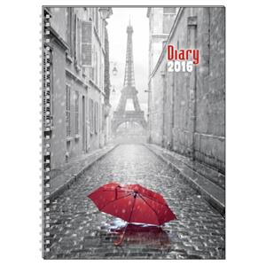 Týždenný diár vreckový 2016 Egon lamino - Paríž