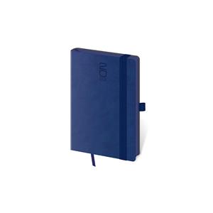 Týždenný vreckový diár 2022 Memory s gumičkou - tmavo modrá