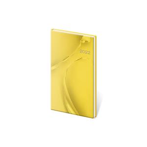 Týždenný vreckový diár 2022 Vario - Yellow design
