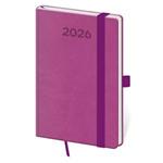 Týždenný vreckový diár 2026 Print Pop - fialová