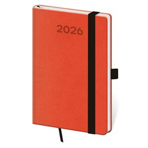 Týždenný vreckový diár 2026 Print Pop - oranžová