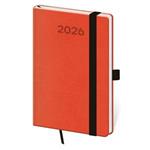 Týždenný vreckový diár 2026 Print Pop - oranžová