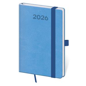 Týždenný vreckový diár 2026 Print Pop - svetlo modrá