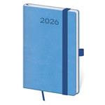 Týždenný vreckový diár 2026 Print Pop - svetlo modrá