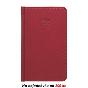 Týždenný vreckový diár 2026 Słowacki slovenský Gemma - červená