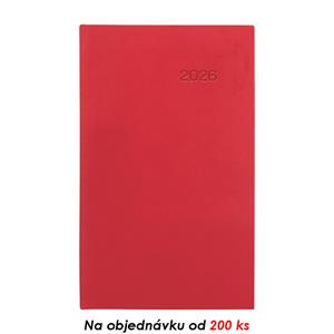Týždenný vreckový diár 2026 Słowacki slovenský Viva - červená