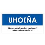 Uhoľňa, modrá, plast 1mm,190x90mm