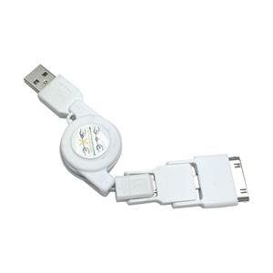 USB kábel oktet - biela