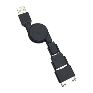 USB kábel oktet - čierna