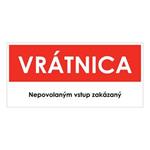 Vrátnica,plast 2mm,190x90mm