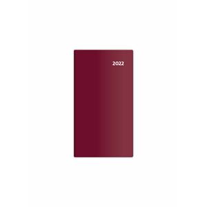 Vreckový diár 2022 dvojtýždňový - Torino - bordó