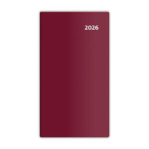 Vreckový diár 2026 SK dvojtýždňový - Torino - bordó
