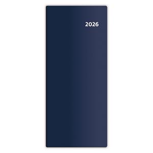 Vreckový diár 2026 SK mesačný - Torino - modrá