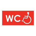 WC pre invalidov, plast 2mm s dierkami-190x90mm