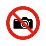 Zákaz fotografovania - SYMBOL, samolepka 100x100