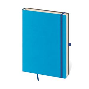 Zápisník Flexies vreckový linajkový - modrá