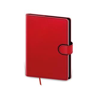 Zápisník Flip A5 čistý - červeno/čierna